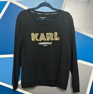 Karl Lagerfeld Paris black logo top size M